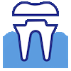 Prosthetics icon | Illustration of Tooth with crown 