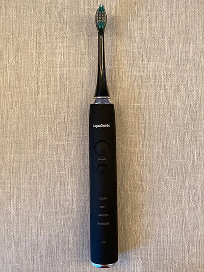AquaSonic Electric Toothbrush Front View | Top 5 Best Electric Toothbrush Under $50