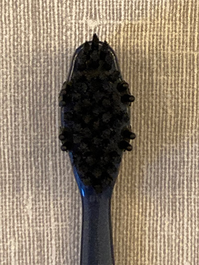 Oral-B Charcoal Toothbrush front bristles