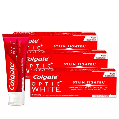 Colgate Optic White Stain Fluoride Toothpaste