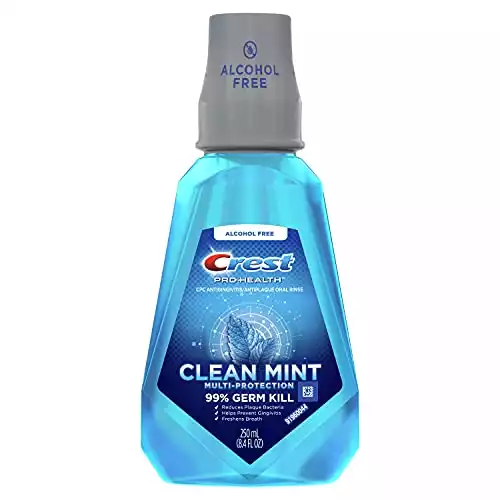 Crest Pro-Health Multi-Protection CPC Antigingivitis/Antiplaque Mouthwash Clean Mint, 8.4Oz
