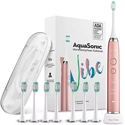 Aquasonic Vibe Series Ultra Whitening Toothbrush