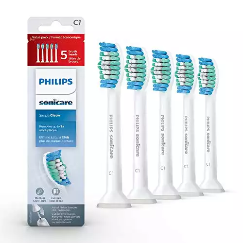 Philips Sonicare Genuine C1 SimplyClean Replacement Toothbrush Heads