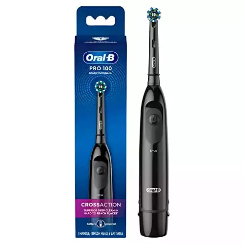 Oral-B Pro 100 CrossAction, Battery-Powered Electric Toothbrush