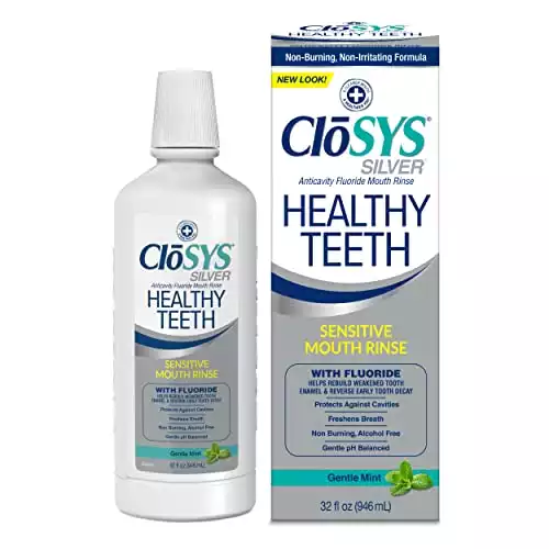 CloSYS Silver Healthy Teeth Oral Rinse Mouthwash