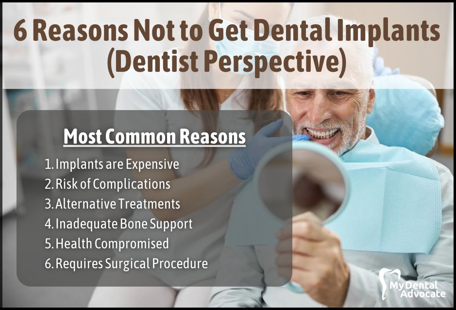 6 Reasons Not to Get Dental Implants (Dentist Perspective) | My Dental Advocate
