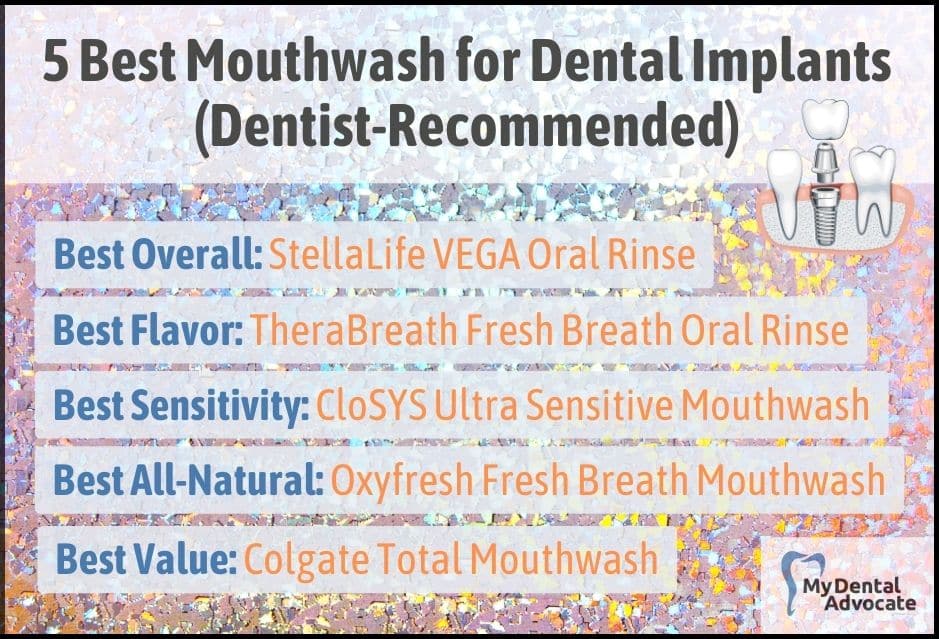 5 Best Mouthwash for Dental Implants | My Dental Advocate