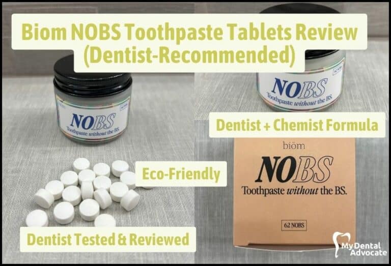 Biom NOBS Toothpaste Tablets Review 2024 (Dentist-Recommended)